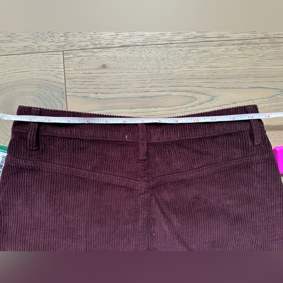 Twik Corduroy Mini Skirt in Burgundy Size Small - Picture 6 of 6
